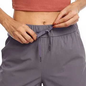 Willit Women's Shorts Hiking Athletic Shorts Yoga Lounge Active Workout Running Shorts Comfy Casual with Pockets Grayish Purple M
