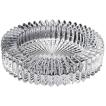 BEST PRODUCT Glass Ashtray - Stylish 6" Round Candy Dish for Home & Office