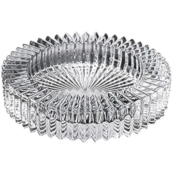 BEST PRODUCT Glass Ashtray - Stylish 6" Round Candy Dish for Home & Office