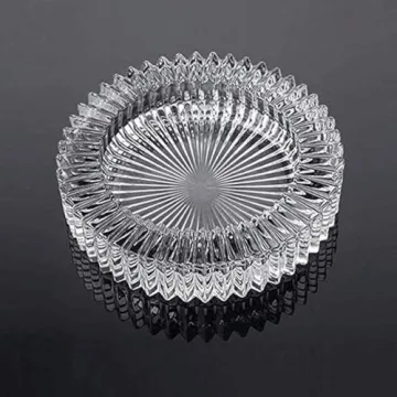 Luxury Glass Ashtray 6' Round - Ideal Home Office Gift
