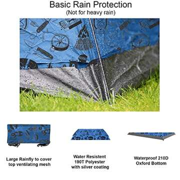 KidzAdventure 2 in 1 Kids Play Tent for Camping