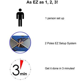 KidzAdventure 2 in 1 Kids Play Tent for Camping