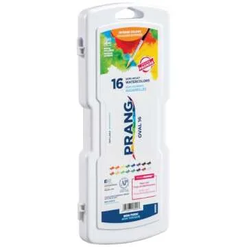 Prang Oval Pan Watercolor Paint Set, 16 Assorted Colors, 1 Count