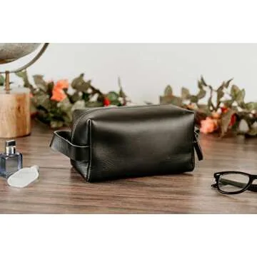 Buy VELLAIRE Genuine Leather Toiletry Bag for Travelers