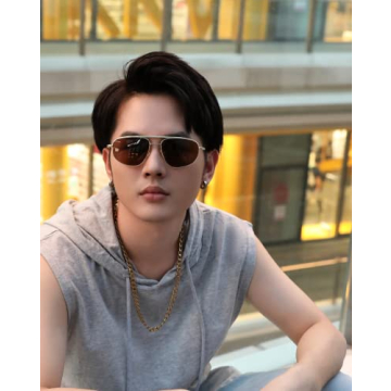 FEISEDY Retro Aviator Sunglasses - Stylish Metal Oval Shades