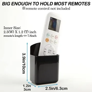 Foxwake Remote Control Holder - 6 Pack Wall Mount Organizers