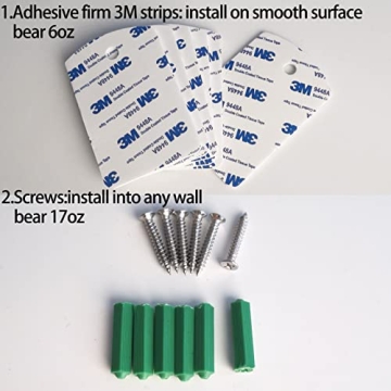 Foxwake Remote Control Holder - 6 Pack Wall Mount Organizers