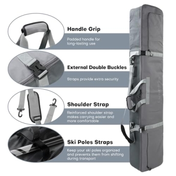 Premium Snowboard Bag with 7MM Padding for Travel