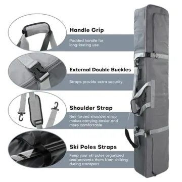 Premium Snowboard Bag with 7MM Padding for Travel