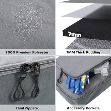 Premium Snowboard Bag with 7MM Padding for Travel