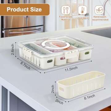 Snackle Box Container for Fresh Snacks on the Go