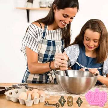 Mujiang Vintage Key Cake Fondant Mold Belt Hinge Screws Silicone Molds For Sugar Gum Cupcake Topper Cake Decorating Chocolate Set Of 4