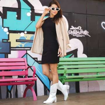 Stylish IUV Cowboy Boots for Women - Comfortable & Versatile