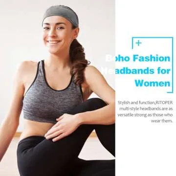 Stylish RITOPER Headbands for Women - Non-Slip & Comfortable