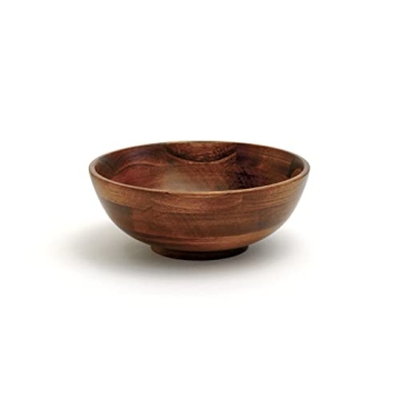 Lipper International Cherry Finished Footed Serving Bowl for Fruits or Salads, Small, 7" Diameter x ...