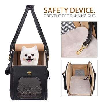 Stylish PetsHome Dog Carrier Purse for Small Pets