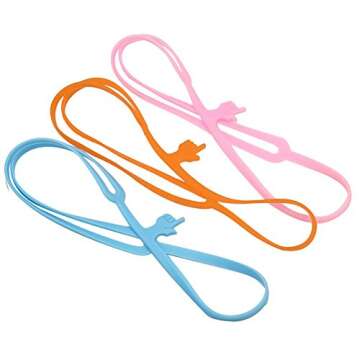 TEKEFT 7 pcs Finger pointer bookmark elastic book mark strap - Random Color- (7 Color)