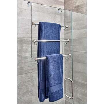 iDesign Over the Door Towel Rack - York Collection