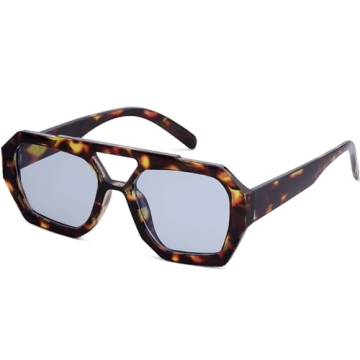 Trendy AENMTU Hexagon Aviator Sunglasses for Everyone