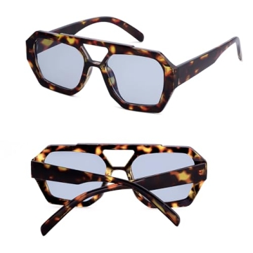 Trendy AENMTU Hexagon Aviator Sunglasses for Everyone