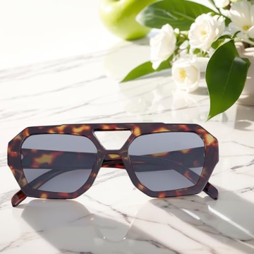 Trendy AENMTU Hexagon Aviator Sunglasses for Everyone