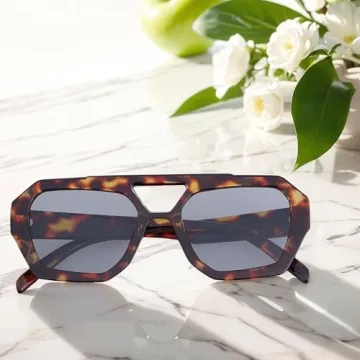 Trendy AENMTU Hexagon Aviator Sunglasses for Everyone