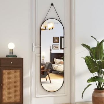 Elegant XRAMFY 16''x48'' Full Length Mirror with Leather Strap