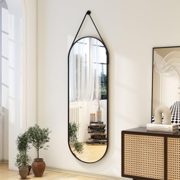 Elegant XRAMFY 16''x48'' Full Length Mirror with Leather Strap