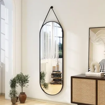 Elegant XRAMFY 16''x48'' Full Length Mirror with Leather Strap