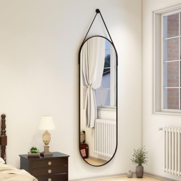 Elegant XRAMFY 16''x48'' Full Length Mirror with Leather Strap