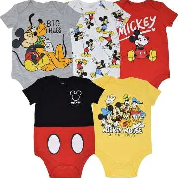 Lion King Baby Bodysuit 5 Pack for Boys