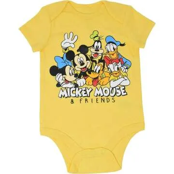 Lion King Baby Bodysuit 5 Pack for Boys