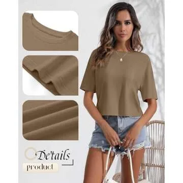 Ficerd Women's Crop Tops - Soft, Stylish & Versatile