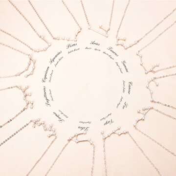 BriLove 925 Sterling Silver Necklace -Gemini Constellation Zodiac 12 Horoscope Astrology Women CZ Pe...