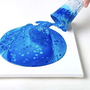 Floetrol Acrylic Pouring Kit with Paints and Mixing Sticks