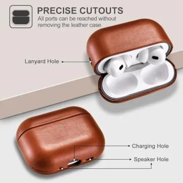 ICARER AirPods Pro 3 Genuine Leather Case - Premium Protection