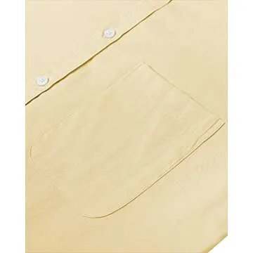 Alimens & Gentle Oxford Shirt Long Sleeve with Pocket Yellow