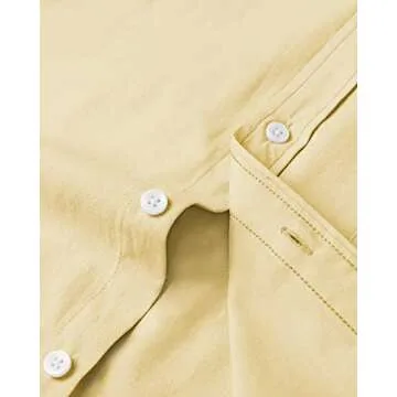 Alimens & Gentle Oxford Shirt Long Sleeve with Pocket Yellow