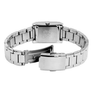 Casio Women's LTP1237D-7A Silver-Tone Shell White Dial Watch