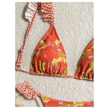 MakeMeChic Floral Two Piece Bikini for Women