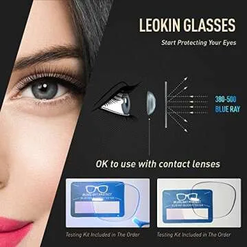 Blue Light Blocking Glasses Computer/Gaming/Reading Glasses for Women Men 2 Pack