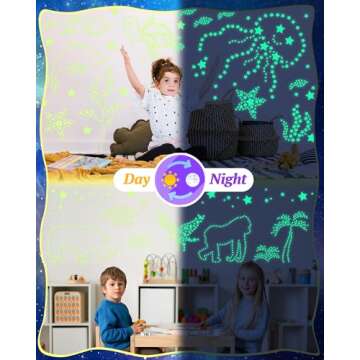 201 Pcs Glow in The Dark Stars for Kids Room Decor