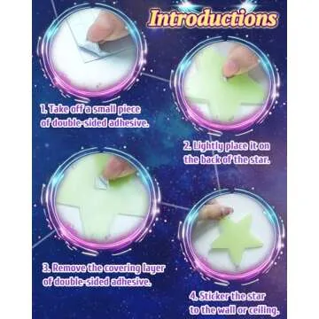 201 Pcs Glow in The Dark Stars for Kids Room Decor
