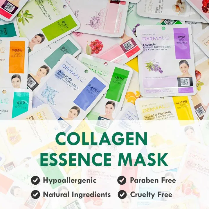 DERMAL 24 Collagen Face Mask Combo Pack - Sensitive & Anti-Acne