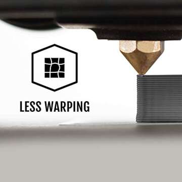 HATCHBOX 1.75mm Silver PLA 3D Printer Filament, 1 KG Spool, Dimensional Accuracy +/- 0.03 mm, 3D Printing Filament