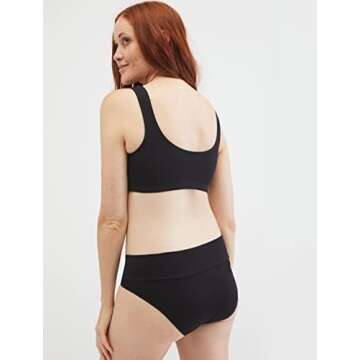 Motherhood Maternity Women's Wrap Front Nursing Sleep Bra, Black,Small