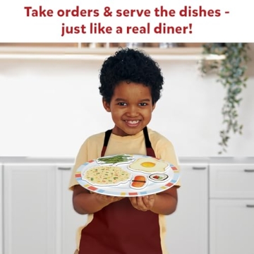 Skillmatics Rainbow Diner Playset with 30+ Magnetic Food Items
