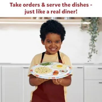 Skillmatics Rainbow Diner Playset with 30+ Magnetic Food Items