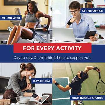 Doctor Developed Wrist Brace, Wrist Wraps for Carpal Tunnel Arthritis, Tendonitis, Hand Support, Ideal for Fitness, Weightlifting - Handbook included (1 Pack)