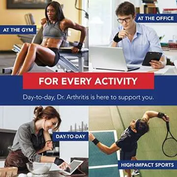 Doctor Developed Wrist Brace, Wrist Wraps for Carpal Tunnel Arthritis, Tendonitis, Hand Support, Ideal for Fitness, Weightlifting - Handbook included (1 Pack)